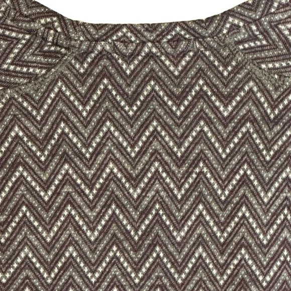 SmartWool Merino Wool Chevron Pattern Long Sleeve Top Base Layer Sweater Large - Picture 8 of 11